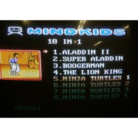 Сборник игр 10 в 1 A-10в1 ARIEL MERMAID+ALADDIN+BOOGERMAN+NINJA TURTLES 1.2.3.4+M.K.-4+THE LION KING (8 bit) для Денди 